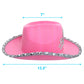 Giftexpress Child Led Blinking Pink Tiara Cowgirl Hat Light Up Cowboy Hat - Child Size