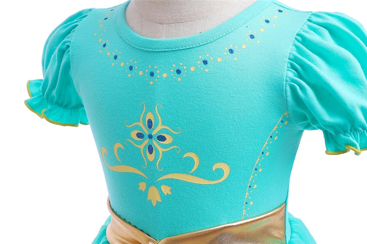 Dressy Daisy Infant Baby Girl Arabian Princess Onesie Romper Dress Halloween Costume Bodysuit With Headband Size 12-18 Months