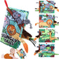 chochumy Soft Baby Books, Tummy Time Cloth Toys, 0-6 Months Touch and Feel Sensory Book Jungle Tails for Babies Girls 6 to 12 Mo