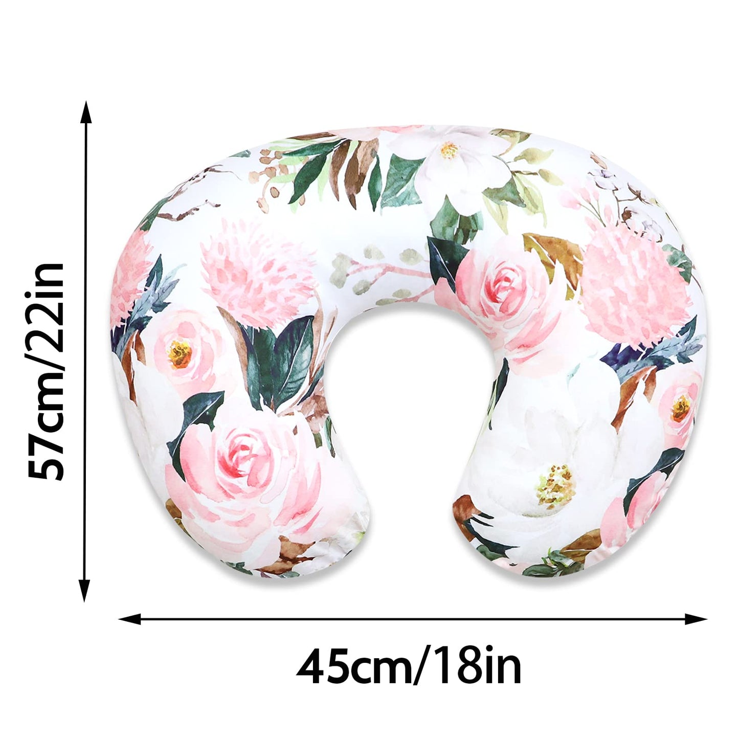 Nursing Pillow Cover For Baby Girl And Boy, Ultra Soft Comfortable Stretchy Removable Slipcover For Newborn Breastfeeding Pillow