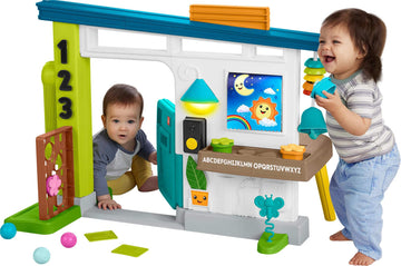 Fisher-Price Baby Learning Toy Laugh & Learn Ultimate Playhouse with Smart Stages & 9 Pretend Play Accessories, Infants & Toddle