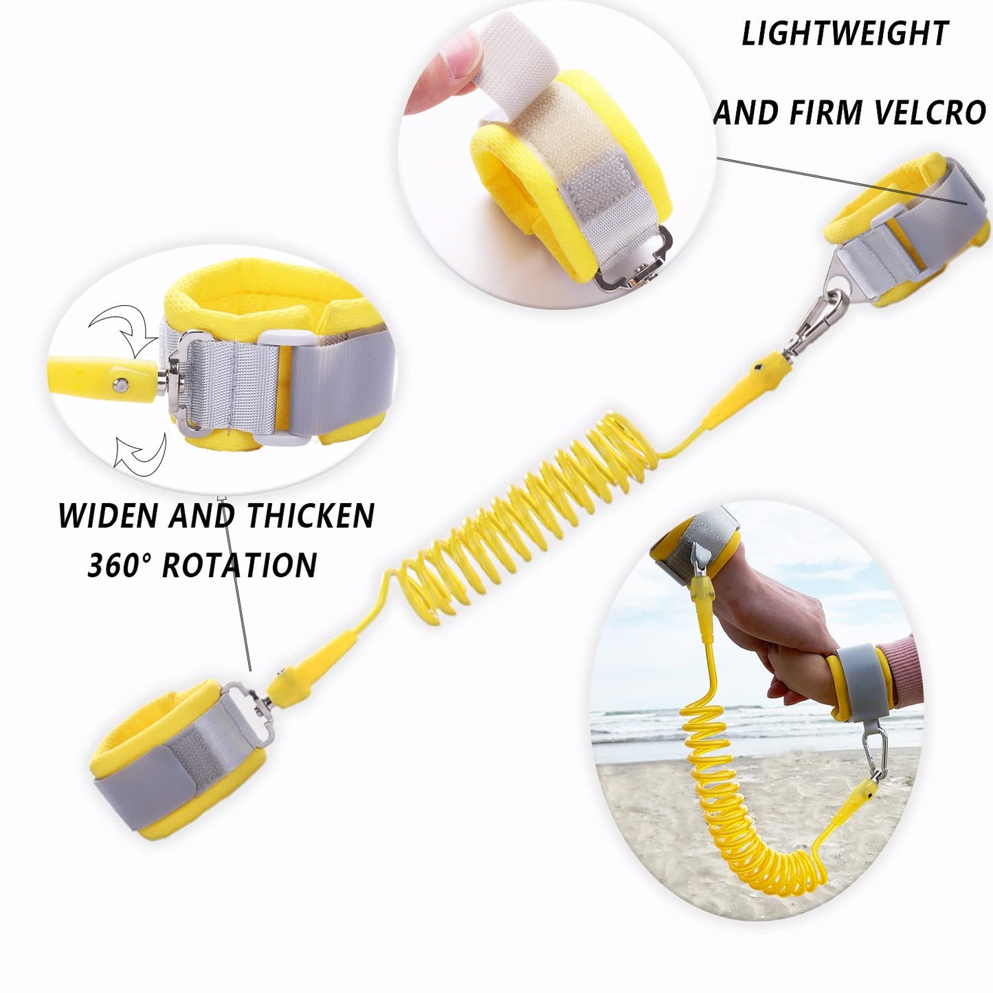Fitarts Toddlers Leash + Anti Lost Wrist Link Child Kids Safety Harness Kids Walking Wristband Assistant Strap Belt For Boys Pin