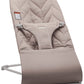 BabyBjrn Bouncer Bliss, Cotton Petal Quilt, Sand Gray
