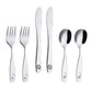 Annova Kids Silverware 6 Pieces Children'S Safe Flatware Set Stainless Steel - 2 X Safe Fork, 2 X Dinner Knife, 2 X Dinner Spoon