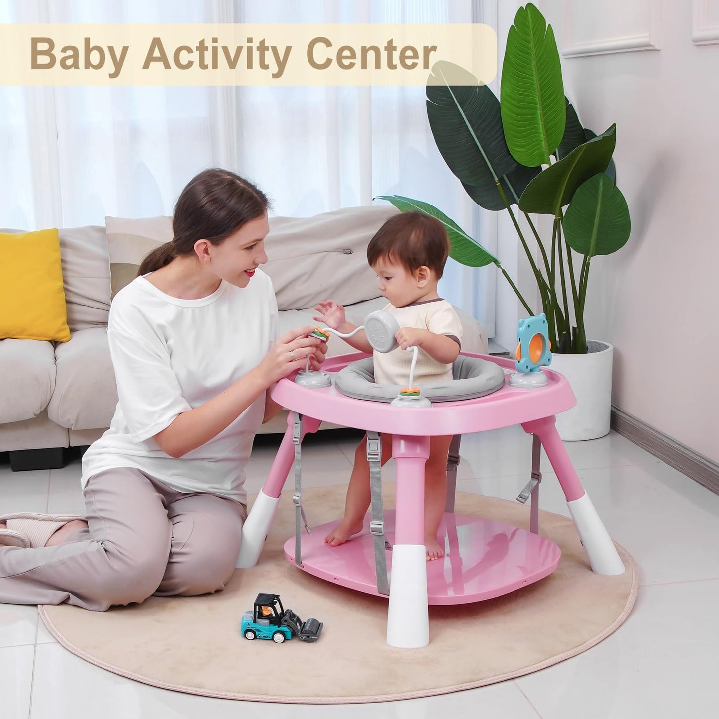 Xuemi 15-In-1 Convertible High Chair For Toddlers - Bpa-Free Baby Chair With Building Block Table, 5-Point Harness, Easy Clean (