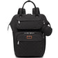 Babbleroo Diaper Bag Backpack, Multifunction Nappy Changing Bag With Changing Pad, Stroller Straps & Pacifier Case - Black