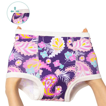 Alvababy Toddler Potty Training Panties Cotton Absorbent Toilet Training Pants Boys And Girls 2T-3T 6 Pack 6Xc07A-3Tj