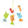 Yookidoo Bath Fishing Toy - 4 Piece Baby Bath Fishing Pole Toy Set - Catch 3 Magnetic Fish with 3 Different Actions - for Swimmi