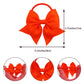 Lddcx Hair Ties Baby Girls' Hair Accessories Baby Hair Ties With Bows For Toddler Ponytail Holders Small Hair Ties (Red, Fs3)
