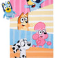 Jay Franco Bluey & Friends Bath Towel & Bath Buddy Set - Kids Bathtub Accessories - Includes 25 X 50 Inch Microfiber Towel & 13