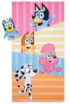Jay Franco Bluey & Friends Bath Towel & Bath Buddy Set - Kids Bathtub Accessories - Includes 25 X 50 Inch Microfiber Towel & 13
