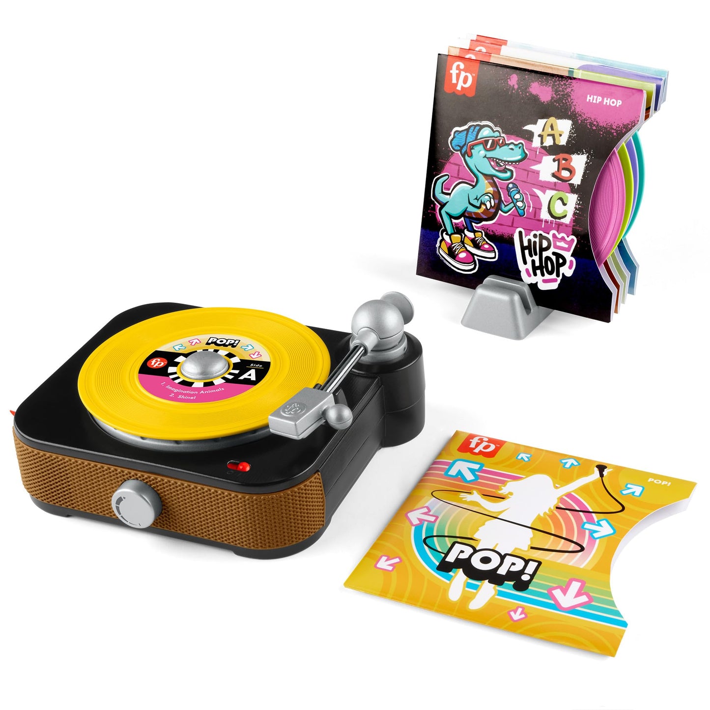 Fisher-Price Musical Toy, Rockin Record Player for Preschool Pretend Play for Kids Ages 3+ Year