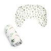 Boppy Nursing Pillow Cover, Organic Green Leaves, Single Cover, Easy-On Slipcover with Gentle 100% Organic Cotton Fabric for The