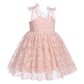 1St Birthday Girl Dress Outfit Baby Boho Floral Tulle Dress Sleeveless Spaghetti Straps Princess Tutu Dress Toddler Cake Smash P