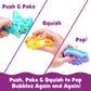 Tub Works Tub Poppers Popping Kids & Toddler Bath Toys, 3 Pack | Push, Poke, Squish & Pop it Fidget Toys for The Bathtub | Irres