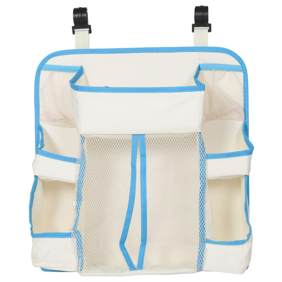 SHOWERORO Large Capacity Diaper Storage Bag Portable Bedside Hanging Organizer for Crib MultiFunctional Stroller Hanging Bag fo