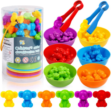 Counting Koalas Toys Matching Games with Sorting Bowls Sorting Toys for Toddlers Preschool Learning Activities for Math Color Se