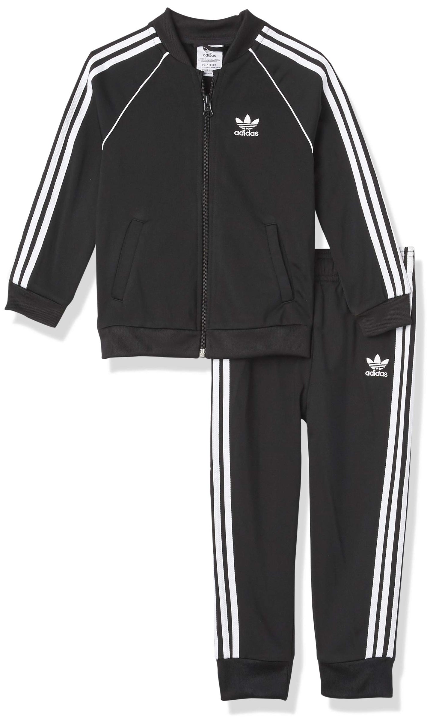 Adidas Originals Unisex Baby Adicolor Superstar Tracksuit, Black/White, 4T Us