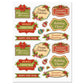 Vintage Christmas Stickers - Set Of 24