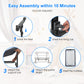 Infans 3 In 1 Baby Bassinet, Bedside Sleeper For Newborn, Folding Crib With Mattress, Travel Bag, Wheels, 4-Sided Mesh, Easy To