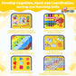 Esjay Toddler Busy Board Montessori Toys for Boys Girls, Sensory Board Educational Activities for Learning Fine Motor Skills, Bi