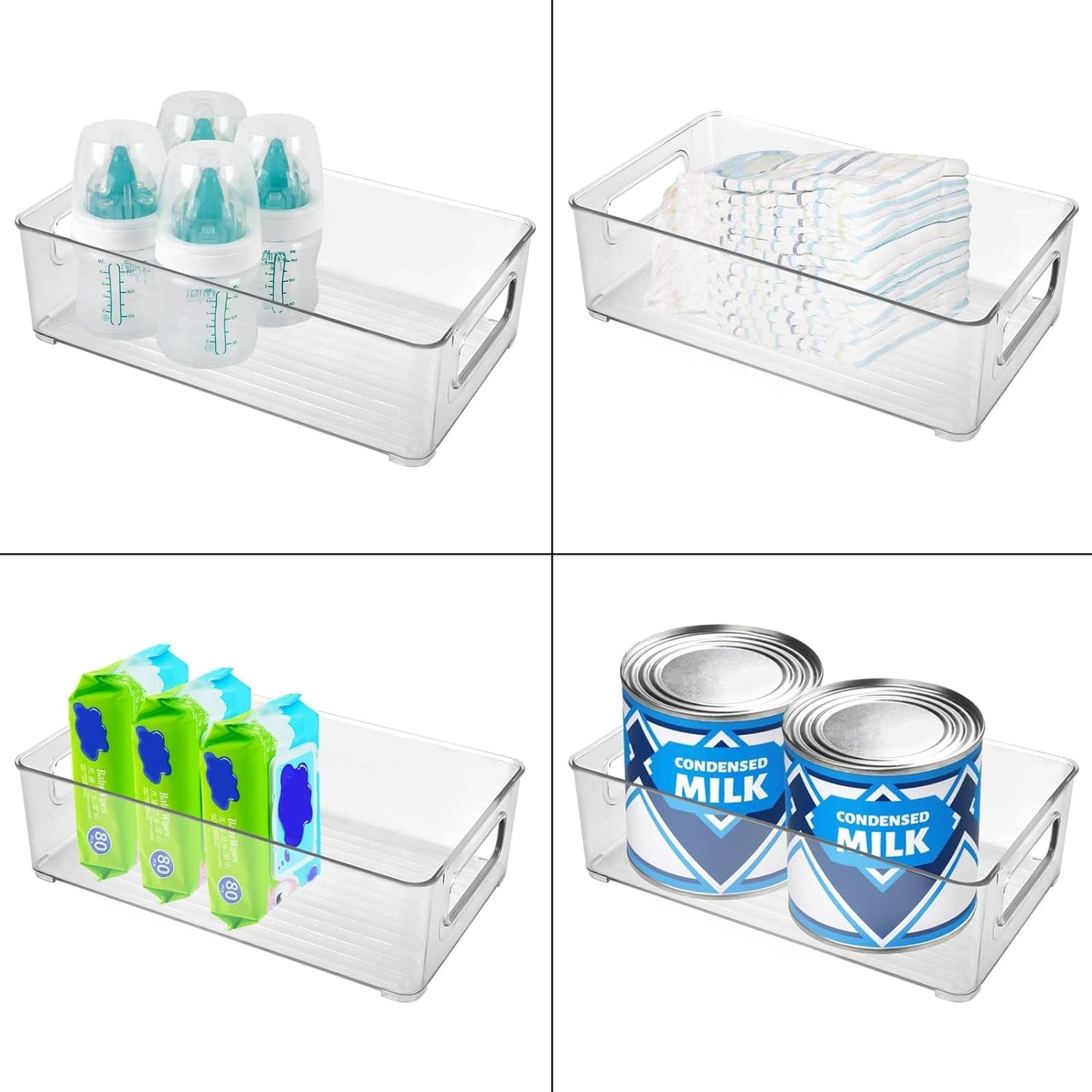 Yeebeny Baby Bottle Organizer, Plastic Storage Center For Baby Bottles And Food Jars Baby Bottle Organizer For Cabinet, Perfect