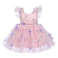 Idopip Baby Girls Butterfly Tutu Dress Summer Sleeveless Backless Princess Birthday Party Dresses Toddler Girl First Communion P