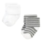 Hudson Baby Unisex Baby Cotton Rich Newborn And Terry Socks, Gray Stripe 12 Pack, 0-6 Months