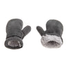 Toddler Infant Winter Mittens Lined With Fleece Easy-On Baby Boy Girls Warm Gloves Outdoor (A-Grey, M (1-2 Years))