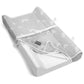 Contoured Baby Changing Pad W/Waterproof Foam Mattress, Includes 2 Soft, Removable & Washable Covers, Safety Straps, Non-Slip Bo