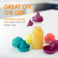 Boon Snug Sip Universal Water And Juice Silicone Bottle Toppers - Soft Spout Conversion Caps With Spill Proof Valves - Silicone
