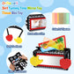 Dr.Rapeti Tummy Time Mirror Toy Tissue Box Toy 3in1 Baby Toy Black and White High Contrast Double-Sided Foldable Sensory Montess