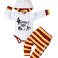 Baby Boy Clothes 0-3 Months Mommy Little Muggle Cute Boy Hoodies + Little Man Pants Set 2Pc Stuff Gifts