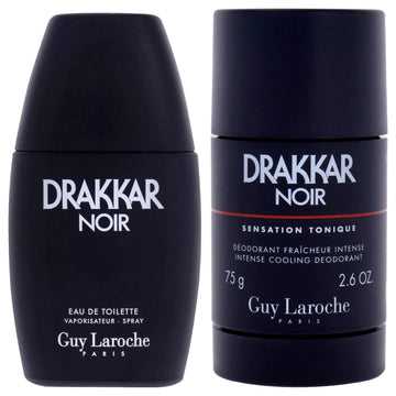 Drakkar Noir By Guy Laroche For Men - 2 Pc Gift Set 1Oz Edt Spray, 2.6Oz Deodorant Stick