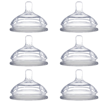 Comotomo Replacement Nipples, Slow Flow (0-3 Months) - 2 Count, 3 Packs
