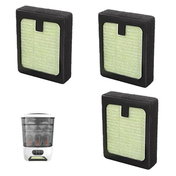 3Pcs Hepa Filter Replacement Compatible With Baby Brezza Bottle Dryer Advanced And Baby Brezza Bottle Washer Pro