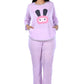 MUKHAKSH (Pack of 1 Girls Summer Cotton Printed Purple Blue Night Suit Pyjamas Top Set, Print may varyvery comfortale