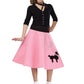 Fun World Poodle Skirt Costume, Large 12-14, Pink