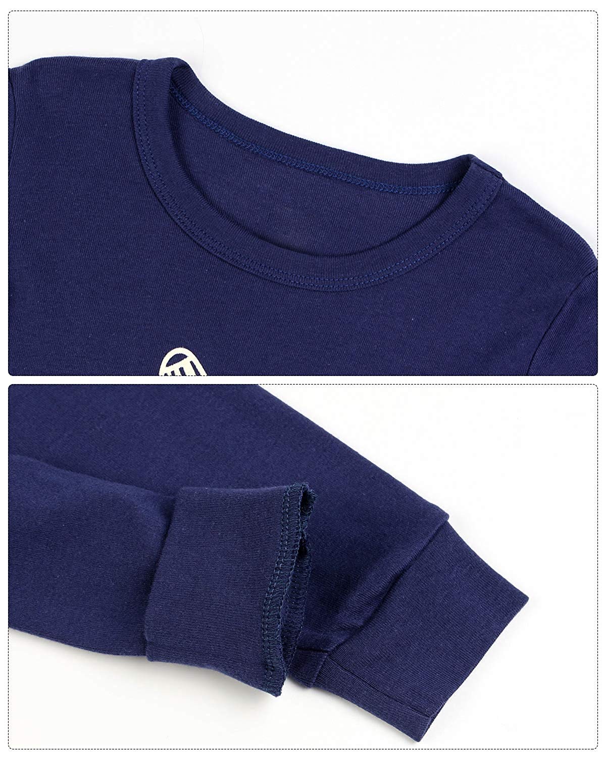 Little Boys Pajamas Sets Airplane Glow In Dark 2 Piece Toddler Clothes Kids Pjs 2 3 T