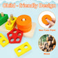 PEBIRA Montessori Toys for 1 to 3-Year-Old Boys Girls Toddlers, Wooden Sorting & Stacking Toys for Toddlers and Kids Preschool,