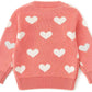 Baby Girl Valentine'S Day Outfit Toddler Kids Love Long Sleeve Knit Sweater Crewneck Pullover Sweatshirt Tops (L-Pink, 7T)