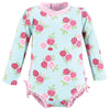 Hudson Baby Baby Girl'S Toddler Swimsuit, Mint Pink Roses