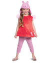 Disguise Peppa Pig Costume For Girls, Official Nick Jr Character Jumpsuit Dress And Hat, Classic Toddler Size Medium (3T-4T)