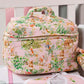 Blush Bunny Baby Travel Kit | Quilted Cotton Organizer for Diaper, Wipes & Essentials | Stylish Portable Baby Bag | Lightweight,