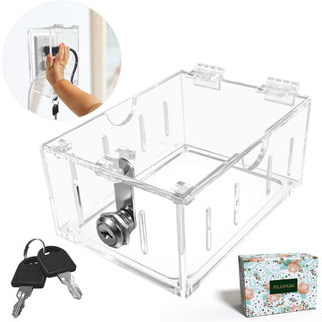 Groword Baby Safety Outlet Cover Box,Outlet Covers,Plug Covers For Electrical Outlets,Socket Covers For Outlets Fit 4.95' H X 3