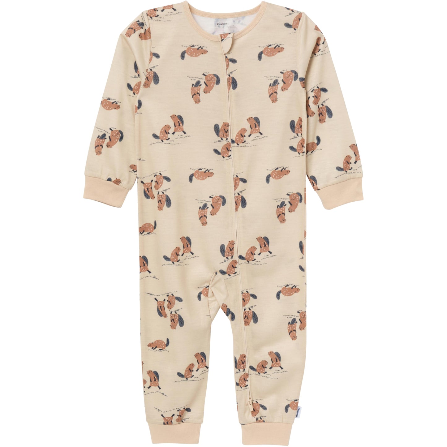 Gerber Toddlers And Baby Boys' Loose-Fit Polyester Jersey Footless Pajamas, Outdoors, 12 Months