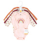 Hudson Baby Unisex Baby Cotton Long-Sleeve Bodysuits, Sunshine Rainbows 5-Pack, 9-12 Months