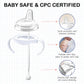 Sippy Cup Conversion Kit For Philips Avent Natural Baby Bottles, Soft Straw Top And Weighted Straw Transition Kit With Handles F