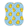 YYZZH Cartoon Cute Duck Heart Pattern Muslin Burp Cloths for Baby 2 Pack 100% Cotton Baby Washcloths Bibs for Boy Girl
