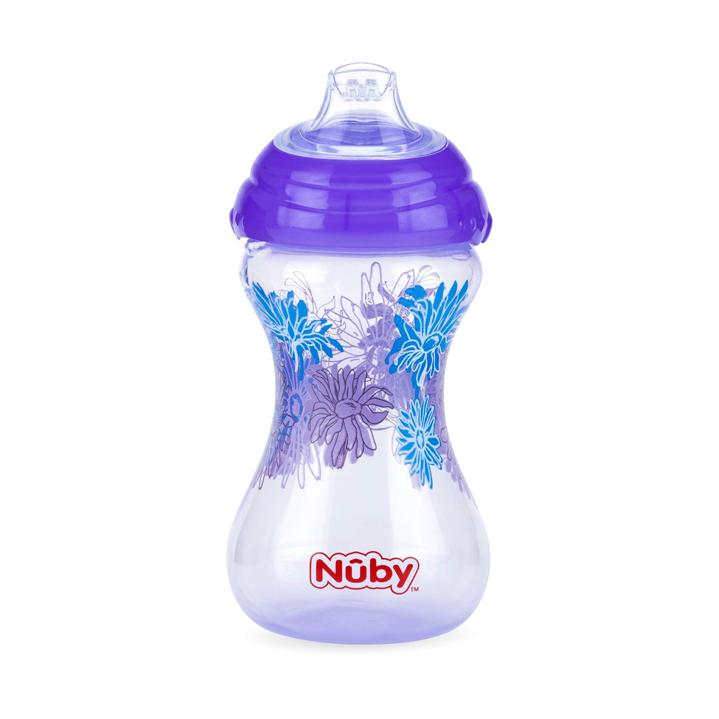 Nuby 3Pk No Spill 'Pinpoint' Soft Spout Clik-It, Girl, 10 Oz